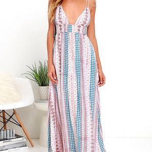 Lulus maxi dress NWT